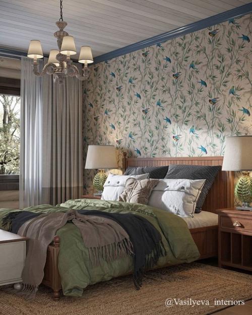 Потрясающий проект спальни в классическом стиле. 07