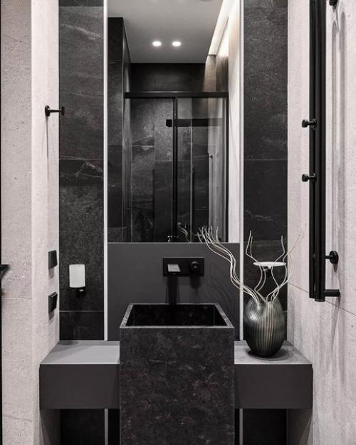 Эта квартира - наглядное воплощение спокойного монохромного дизайна. 06