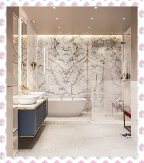 Просторная ванная комната площадью 11 м 2. 01