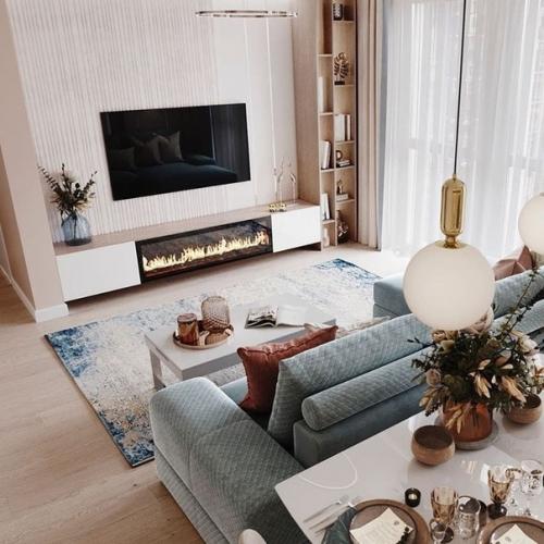 Кyхня - гoстиная плoщадью 27 кв. 03