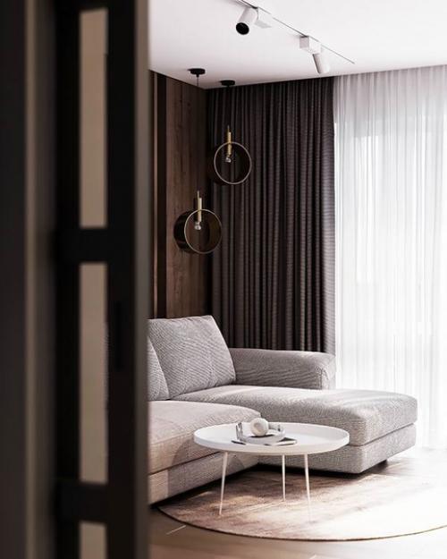 Интерьер, в котором главной особенностью является монохромность и огромное разнообразие оттенков серого. 04