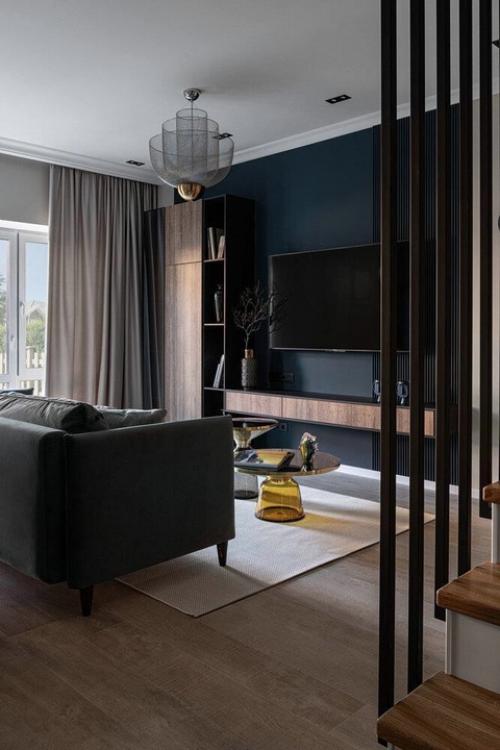 Стильный дизайн двухэтажного таунхауса. 02