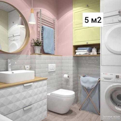 Ванная комната, площадью - 5 кв.