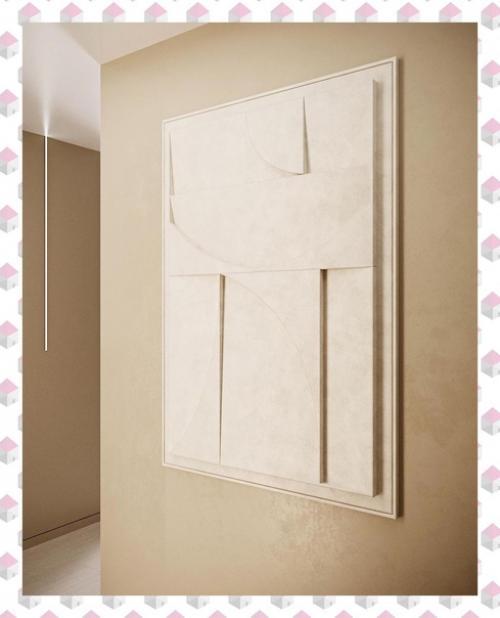 Минималистичный, интерьер прихожей, выдержанный в монохромной гамме. 04