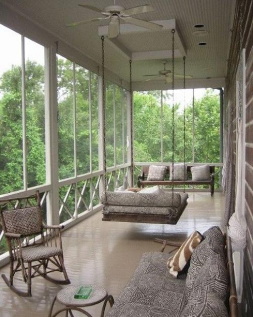 7 впечатляющих идей интерьера застекленной террасы. 04