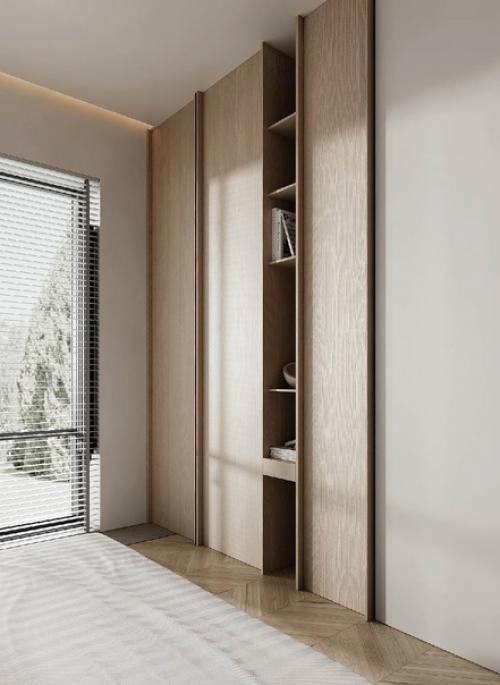 Интерьер спальни.  Светло и просторно. 04