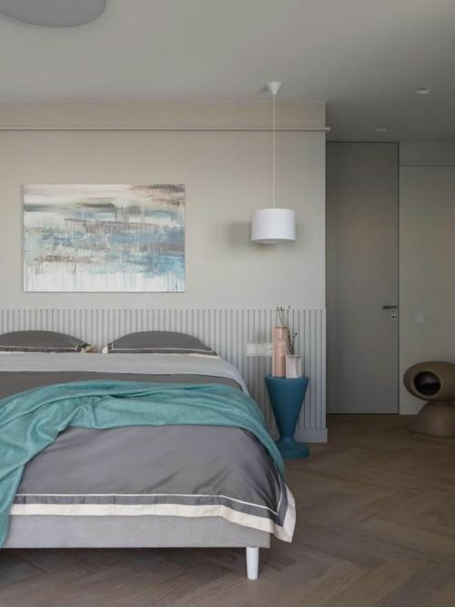 На 90 квадратных метрах дизайнеру удалось создать пространство, наполненное светом, лёгкостью и уютом. 08