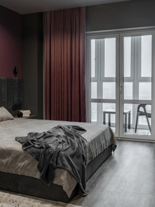 Трехкомнатная квартира с очень красивой цветовой палитрой и хорошими решениями по организации быта. 04