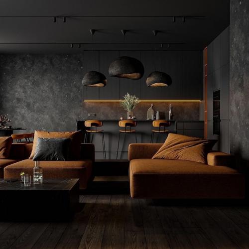 Дизайн проект кухни - гостиной. 05