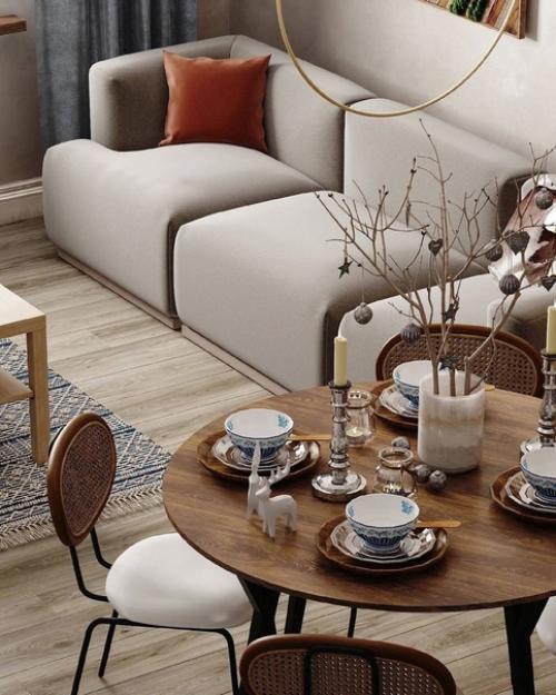 Интерьер квартиры, площадью - 54 кв.