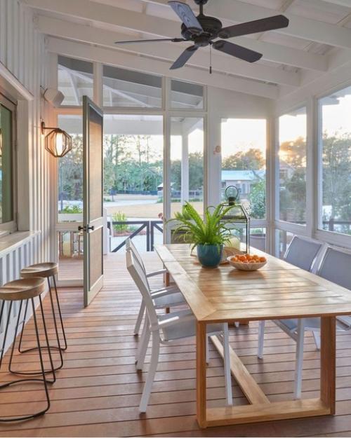 7 впечатляющих идей интерьера застекленной террасы. 05