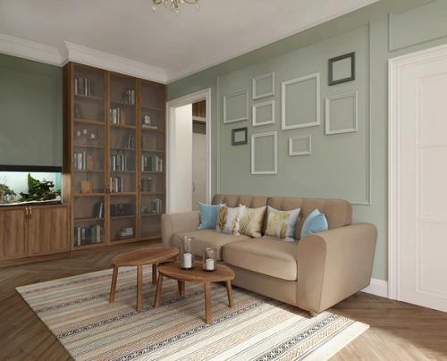 Дизайн кухни - гостиной и коридора из одного проекта. 05