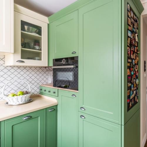 Кухни в оливковом цвете не теряют актуальности. 03
