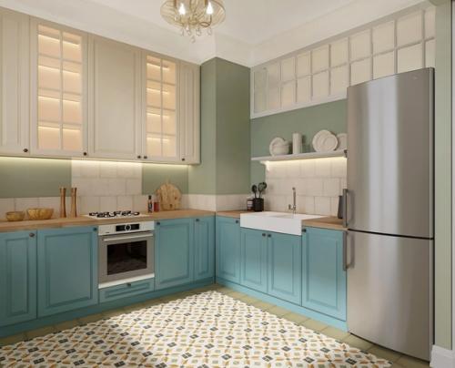 Дизайн кухни - гостиной и коридора из одного проекта. 01