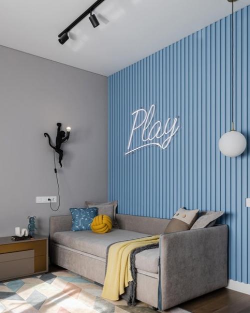 Светлый интерьер с личным пространством для каждого. 03