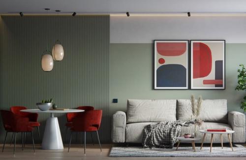 Рейки в интерьере. 04