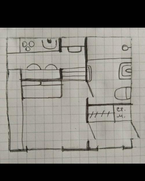 Студия - трансформер, площадью - 25 кв. 08