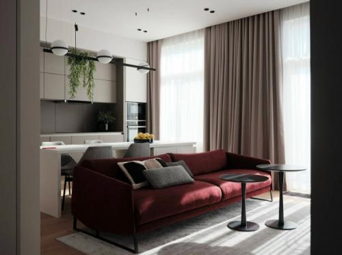 Практичность и минимализм с яркими акцентами - основа этого продуманного интерьера, созданного для комфортной повседневной жизни. 01