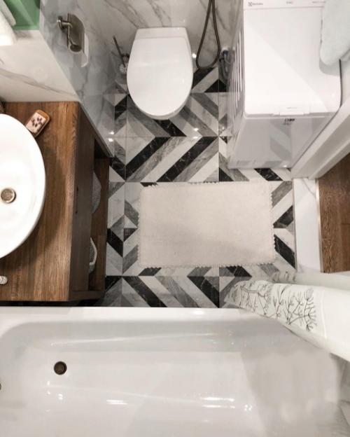 Ванная комната площадью 4 кв. 05