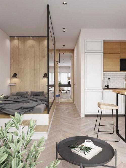 Квартира - студия, общей площадью - 31, 8 кв. 02