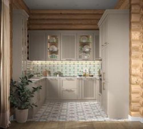 Кухня в загородном доме. 01