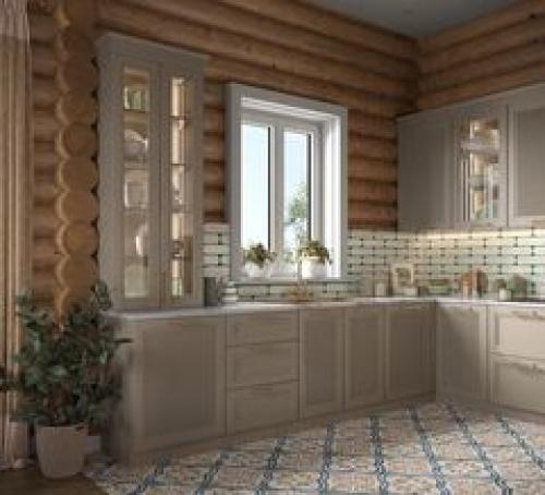 Кухня в загородном доме. 02