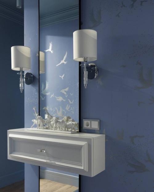 Дизайн в небесно-голубых оттенках. 08