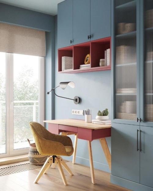 Атмосферный интерьер спальни с необычными деталями. 02