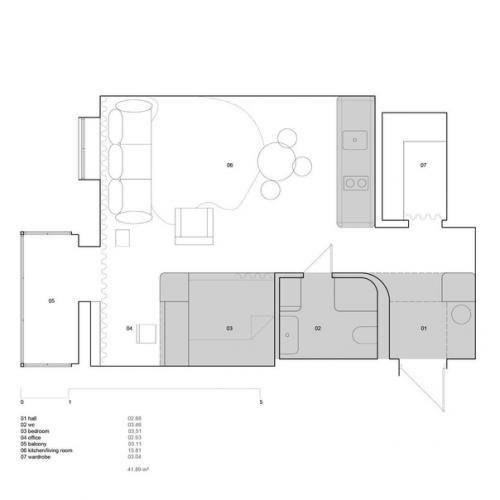Ретрофутуризм - стал источником вдохновения для создания интерьера. 09