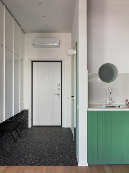 Студия с комфортным зонированием без перегородок. 08