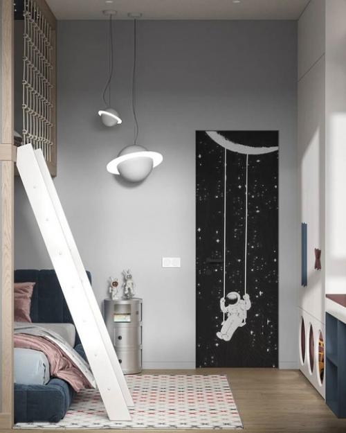 Необычный интерьер детской комнаты. 01