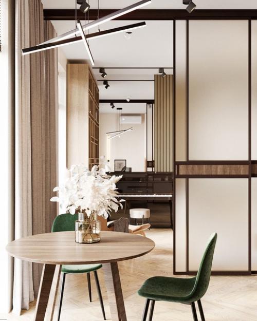 Очень привлекательный интерьер гостиной. 04