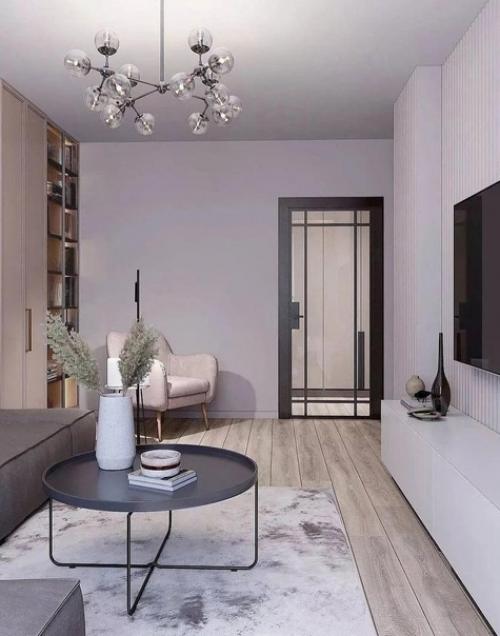 Современный интерьер в светлых тонах. 03