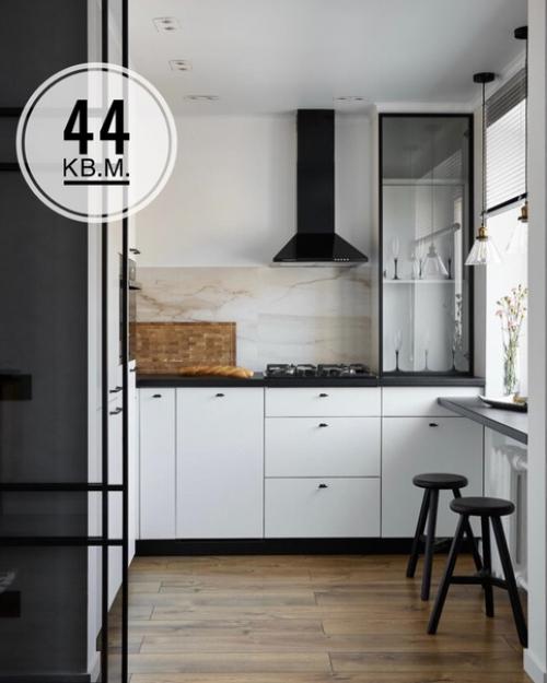 Двухкомнатная квартира в хрущевке, общей площадью - 44 кв.