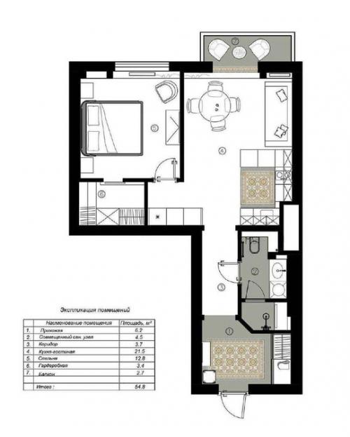 Нестандартно, симпатично.  Для двоих самое то. 08