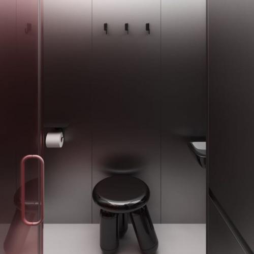 Ретрофутуризм - стал источником вдохновения для создания интерьера. 08