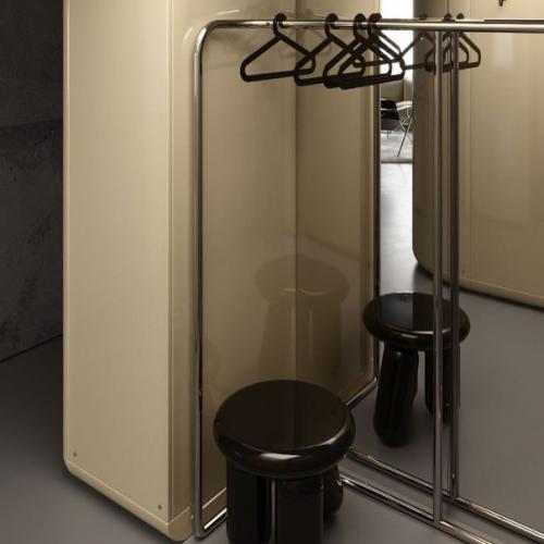 Ретрофутуризм - стал источником вдохновения для создания интерьера. 06