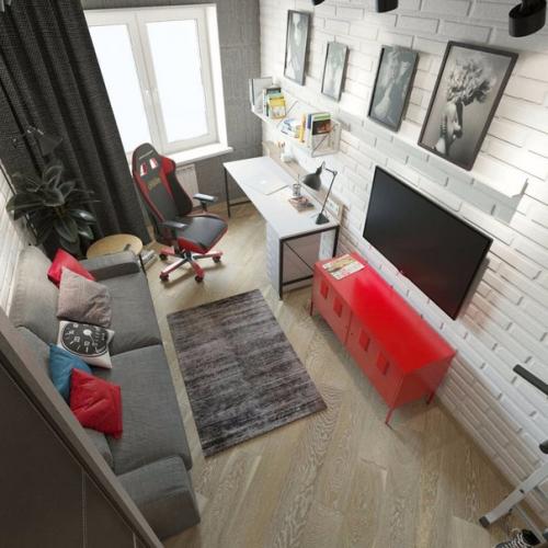 Решили переделать комнату сына подростка. 06