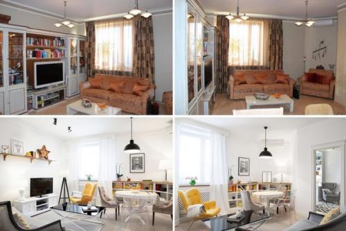 На перевоплощение квартиры ушло 4 месяца.  