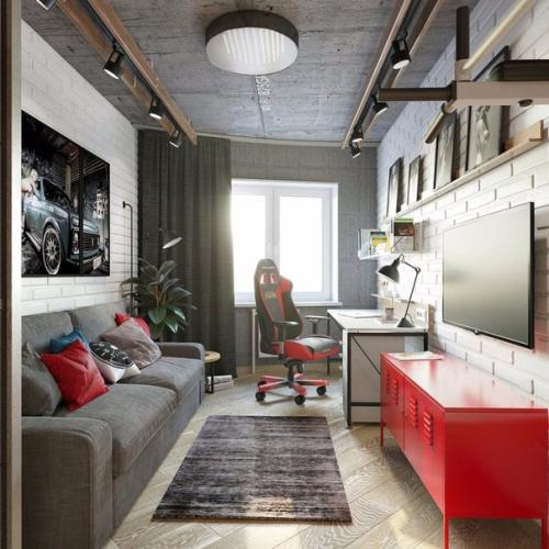 Решили переделать комнату сына подростка. 01