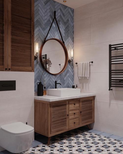 Санузел также может быть уютным.