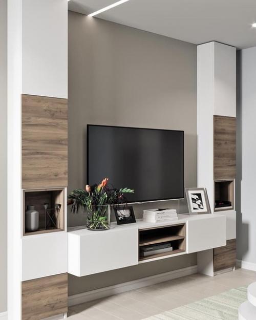 Проект квартиры, сделан в максимально спокойных тонах. 05