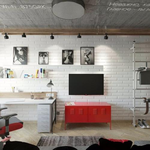 Решили переделать комнату сына подростка. 03