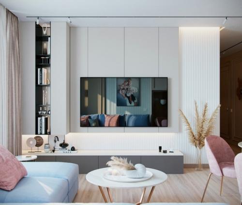 Легкий, стильный интерьер в современном стиле. 02