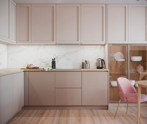 Легкий, стильный интерьер в современном стиле. 05