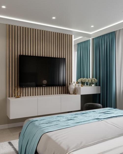 Проект квартиры, сделан в максимально спокойных тонах. 07