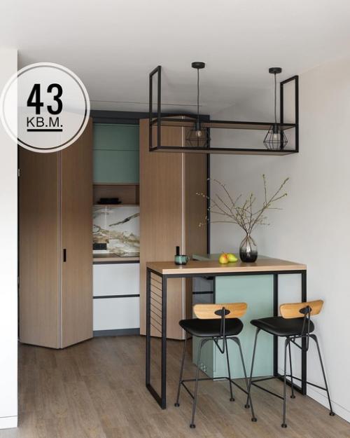 Квартира, площадью 43 м 2.