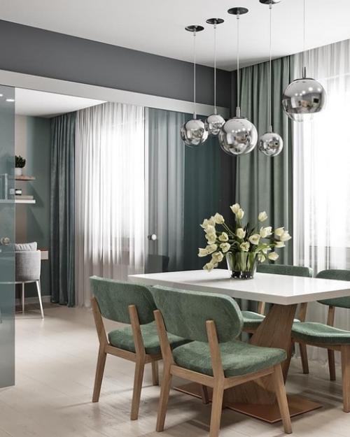 Проект квартиры, сделан в максимально спокойных тонах. 02