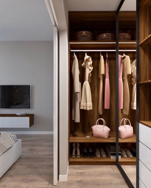 Дизайн спальной комнаты 13, 5 кв. 04