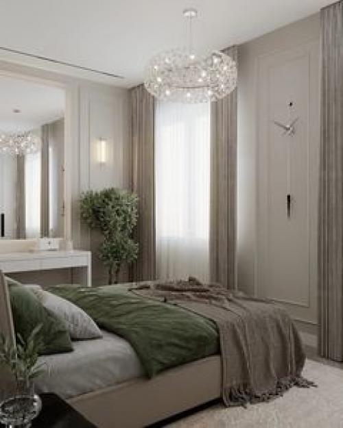 Дизайн спальни в светлых тонах. 03